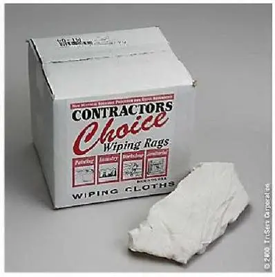 Painters Choice White Cotton Wiping Rags – Contractor-Grade, 5 lb Box × 4 (20 lb Total)