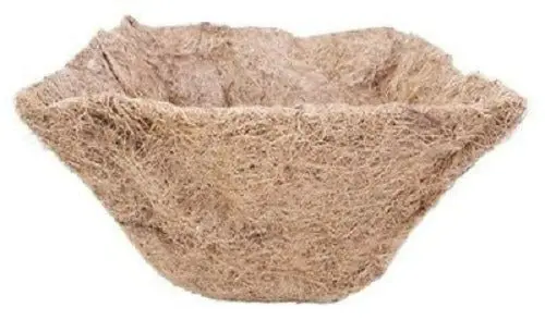 Panacea 84168 14″ Square Coconut Coir Hanging Basket Liner – 2-Pack