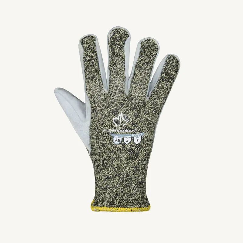 ParaActiv Cut-Resistant Gloves – Leather Palm, A8 Cut Level, Heat-Tolerant for Hot Environments (SKWCPLP)