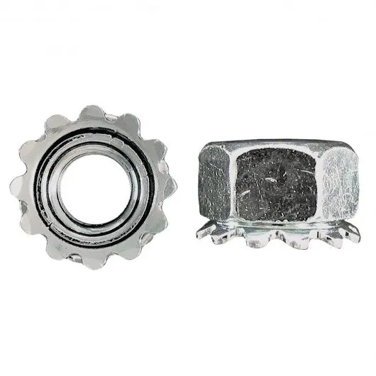 Paulin 1/4″-20 Zinc-Plated Keps Lock Nut – Flanged Hex Nut with Integrated Washer, 4000 per Pack (B119-014)