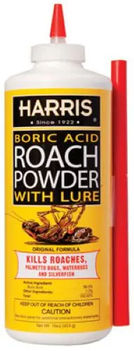 PF Harris HRP-16 Boric Acid Roach Killer with Lure – 16 oz Bottle, Pack of 10