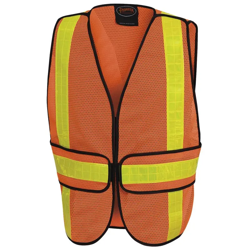 Pioneer All-Purpose Hi-Visibility Safety Vest – Orange or Yellow/Green (Styles 592A/592B)