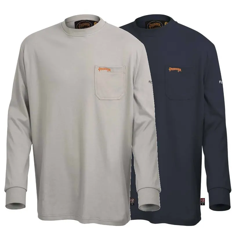 Pioneer Flame-Resistant Cotton Long-Sleeve Shirt – Comfortable, Arc-Rated Work Shirt (Model 333)