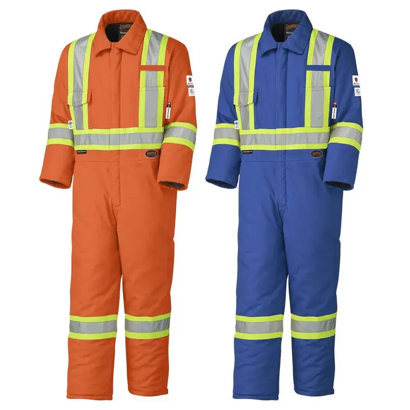 Pioneer Hi-Visibility Flame-Resistant Quilted Cotton Coverall – Model 5522A / 5532A