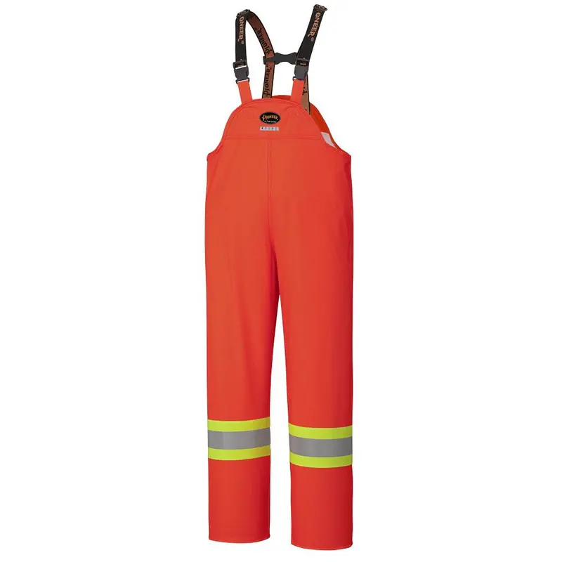 Pioneer Hi-Visibility Flame-Resistant Waterproof Stretch Bib Pants – Models 5893, 5895, 5895BK