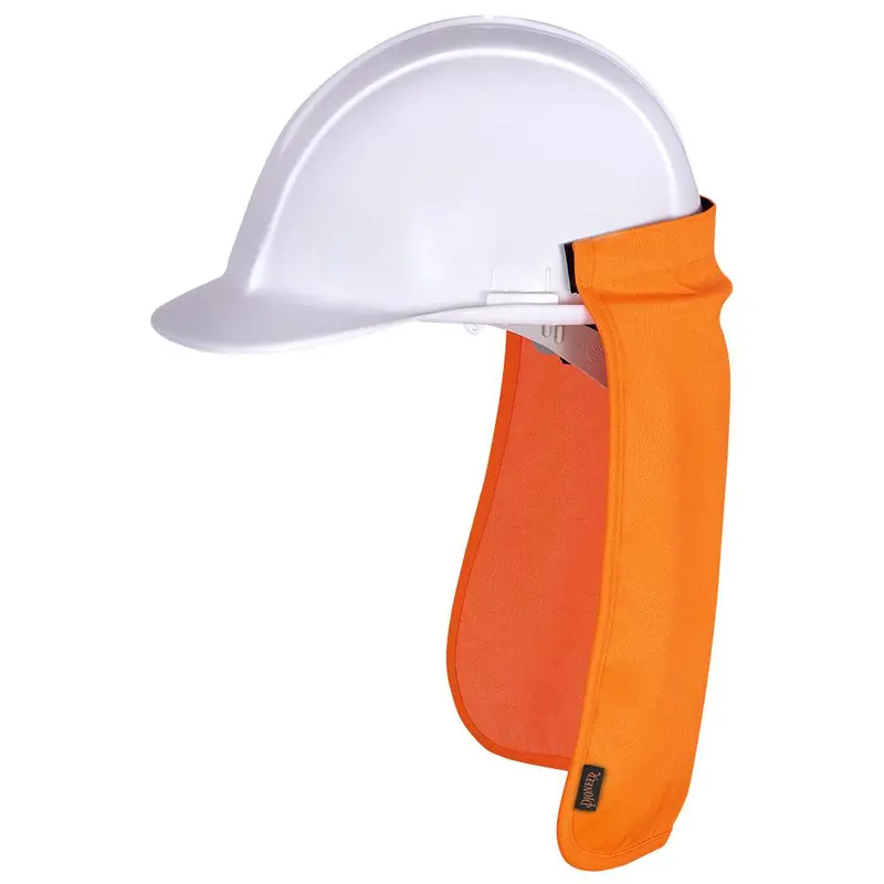 Pioneer Orange Hard Hat Sun Shade – High-Visibility UV-Protective Neck Guard (Model 244)