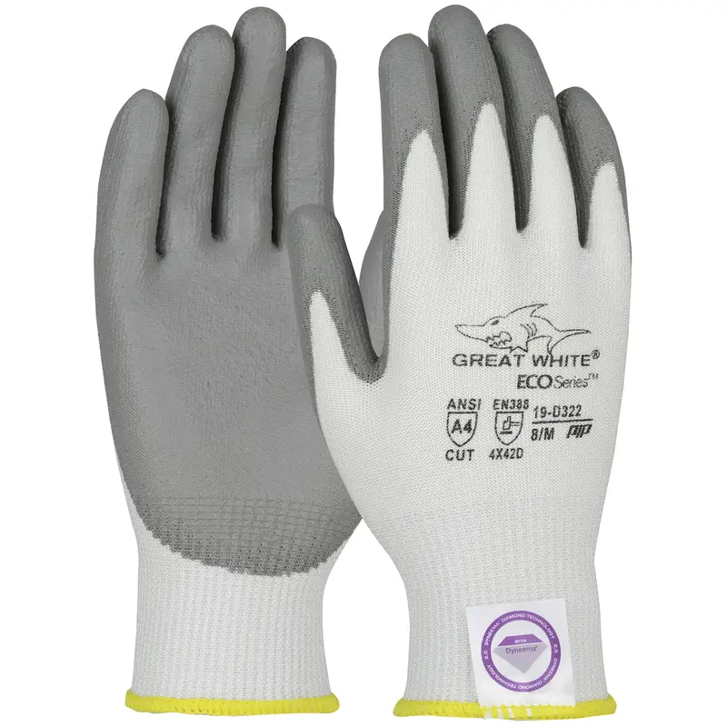 PIP Great White® ECO Series Cut-Resistant Dyneema® Diamond 2.0 Gloves