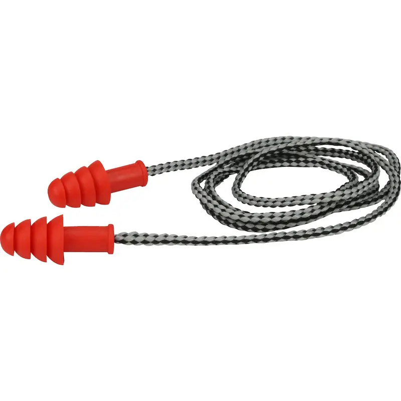 PIP Reusable TPR Corded Earplugs – NRR 27, Non-Metal-Detectable Version, NP267HPR410C