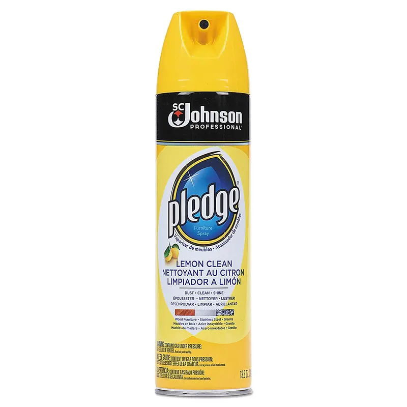 Pledge Lemon-Scented Furniture Polish – 14.2 oz Aerosol Can, SCJ-46500002585