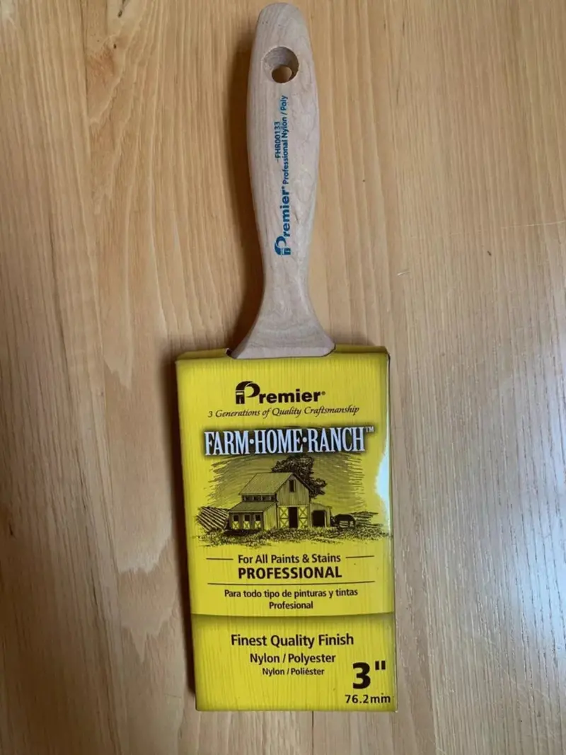 Premier 3″ Nylon-Poly Paint Brush – Premium Blend for Smooth Stain & Paint Application (FHR00133)
