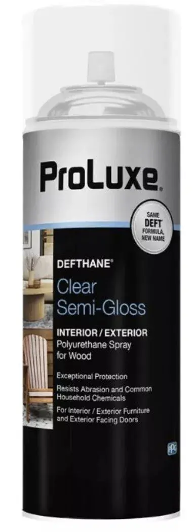 ProLuxe Deft PLX023S/54 Clear Semi-Gloss Polyurethane Spray Finish – 11.5 oz Can