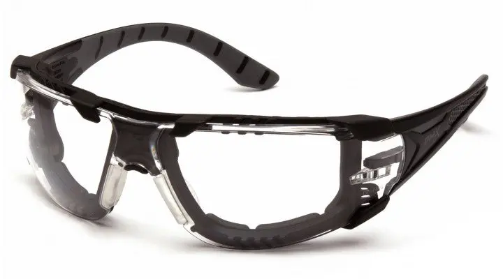 Pyramex Endeavor Plus Safety Glasses – Anti-Fog Clear Lens with Foam Seal