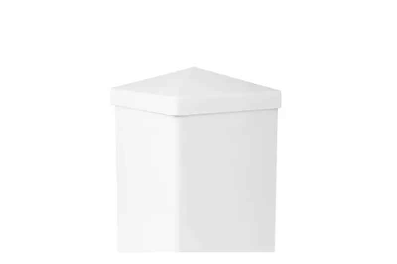 Pyramid-Style PVC Fence Post Cap for 4″ x 4″ Posts – PF744