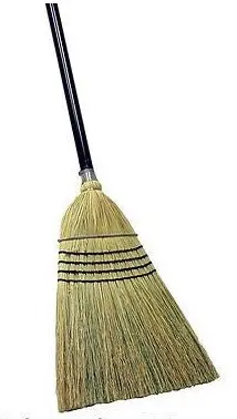 Quickie 9316 Professional Corn Broom with Metal Handle – 6-Count Pack