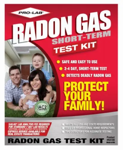 RA100 Radon Test Kit – Professional DIY Lab Grade, 6-Test Pack