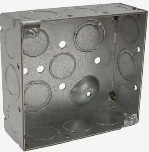 Raco 4″ x 4″ x 1-1/2″ Steel 2-Gang Welded Corner Electrical Box
