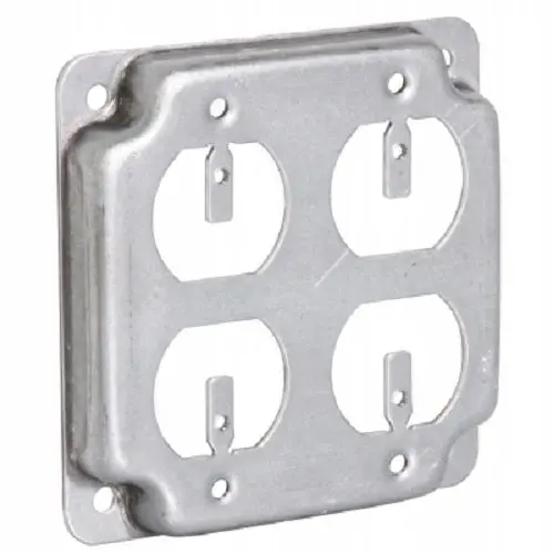 Raco 907C 4-Inch 2-Gang Electrical Box Covers – Pack of 10