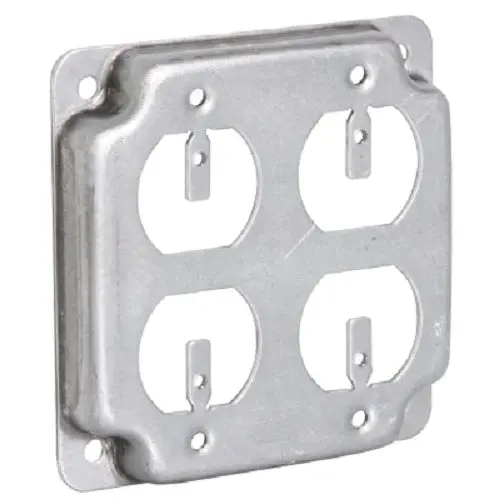 Raco 907C Heavy-Duty 4″ 2-Gang Metal Outlet Covers – Pack of 40