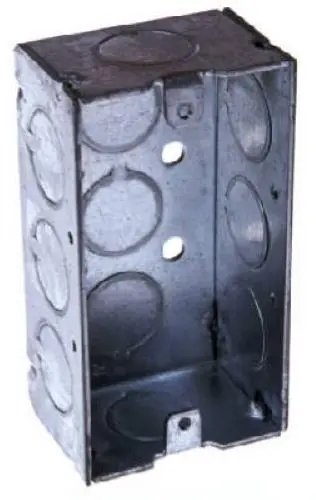 Raco Welded Corner Electrical Box – 4″ x 1.5″ Single-Gang Handy Box