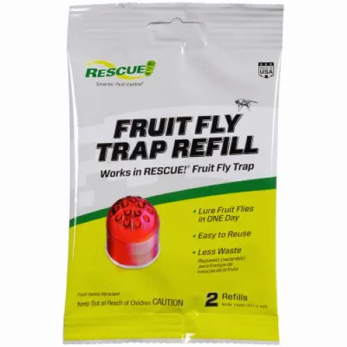 Rescue FFTA-DB12 Fruit Fly Trap Refills – 0.51 oz Bait, 30-Day Supply, 2-Count (Pack of 24)