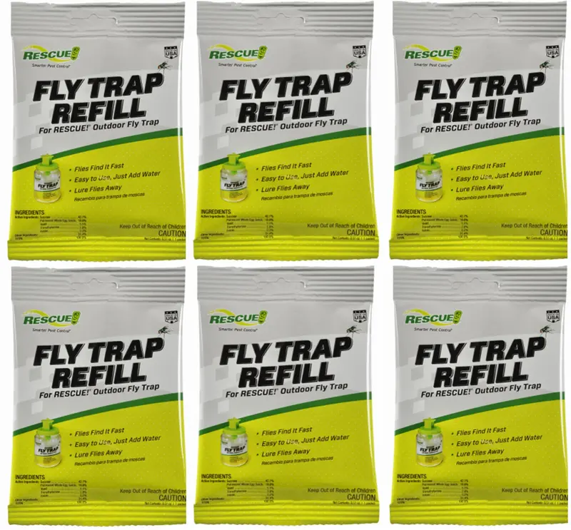 Rescue FTA-DB12 Fly Trap Attractant Bait Refill – 6-Count Package