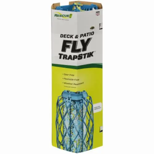Rescue TSBF-BB6 Deck & Patio Fly Trap – Reusable Sticky Trap, 2-Pack