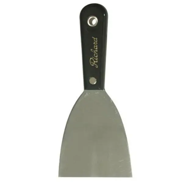 Richard 3.5″ Long Flexible Wall Scraper – Full-Tang High-Carbon Steel Blade, Contoured Polypropylene Handle (S-3 1/2-F)
