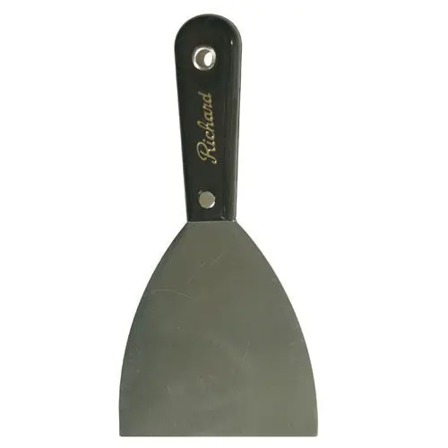 Richard Compact 4″ × 4″ Stiff-Blade Wall Scraper – Full-Tang High-Carbon Steel, Rugged Polypropylene Grip (S-4-S)