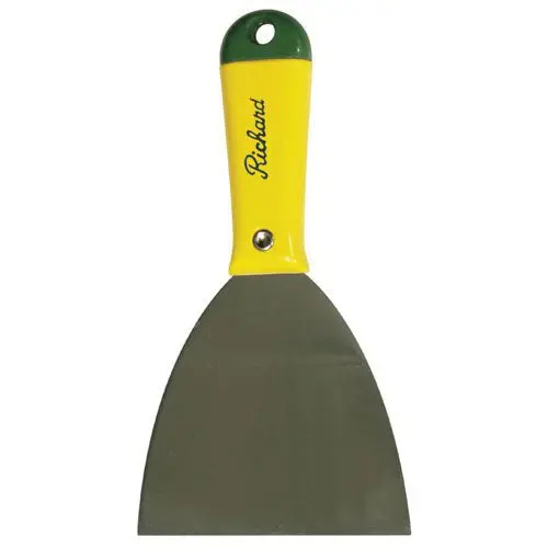 Richard Flexible Putty Knife – 3-3/4″ x 4″, High-Carbon Steel Blade, Ideal for Contoured Surfaces (H-4-F)