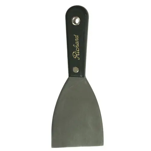 Richard Mini Stiff-Blade Wall Scraper – 3.5″ × 3″ Full-Tang High-Carbon Steel, Compact Polypropylene Handle (S-3-S)