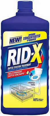 RID-X 1920089447 Septic System Treatment: 24 oz Drain & Tank Maintenance Formula
