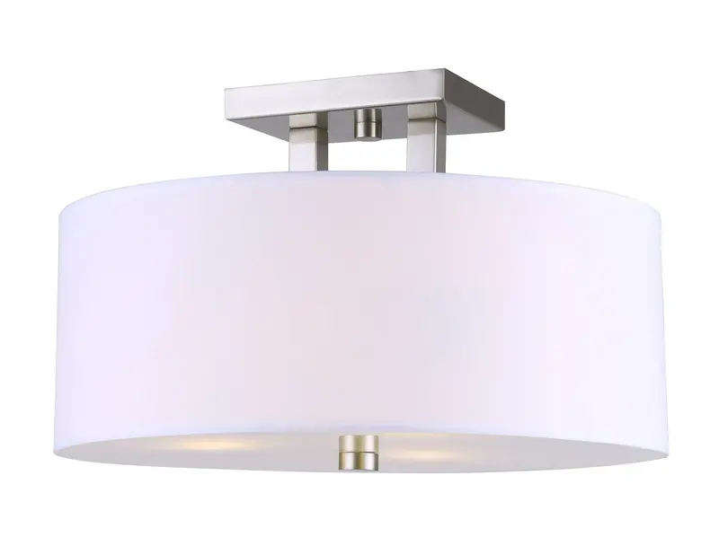 River Brushed Nickel 3-Light Semi-Flush Ceiling Fixture – Canarm ISF578A03BN