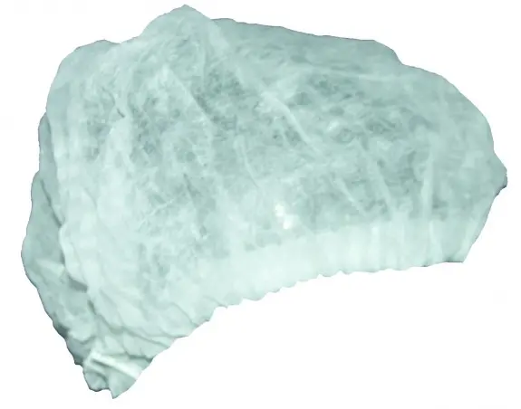 Ronco COVA-CAP Pleated Bouffant Cap – White Polypropylene, 21″, Pack of 250 (771)