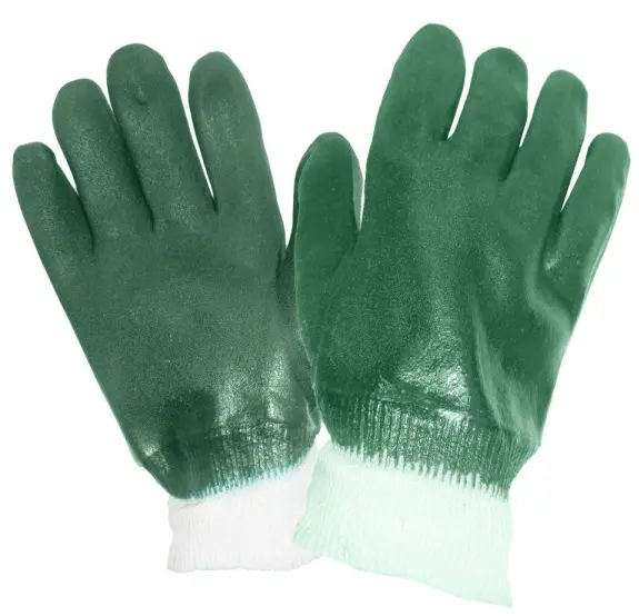 Ronco Double-Dipped PVC Chemical-Resistant Gloves – Reinforced Protection for Handling Harsh Substances, 77-974-01