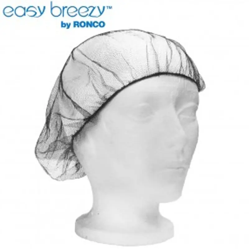 Ronco EASY BREEZY Honeycomb Mesh Bouffant Cap – 21″ Circumference Disposable Hairnet (1818BR)