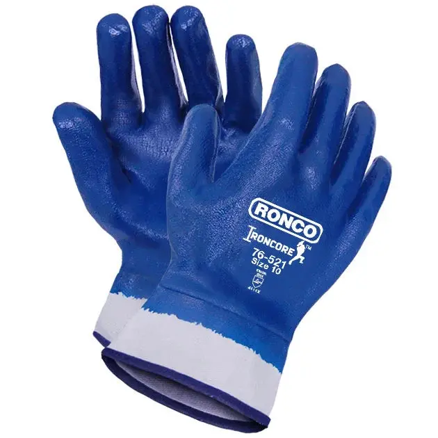 Ronco Ironcore Cut-Resistant Gloves – Nitrile-Coated, Heavy-Duty (76-521-10)
