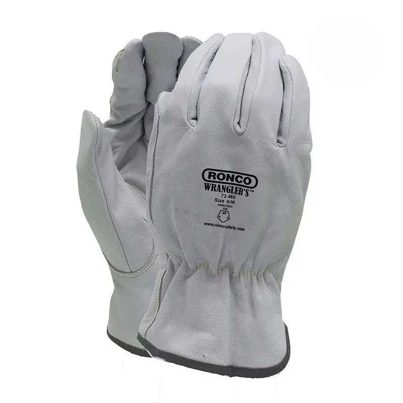Ronco Wrangler’s Cut-Resistant Goatskin Drivers Gloves – ANSI/ISEA 105 (Cut Level A6, Abrasion Level 4, Puncture Level 4) – Model 72-460