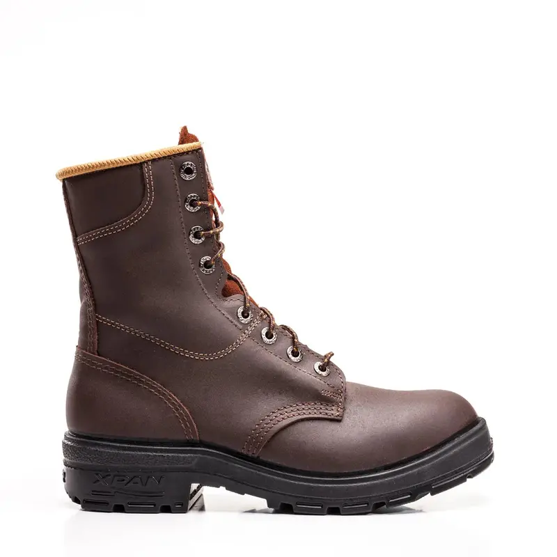 Royer Women’s Xpan All-Leather Work Boots – 8″ Height, Slip-Resistant Sole (4012XP)