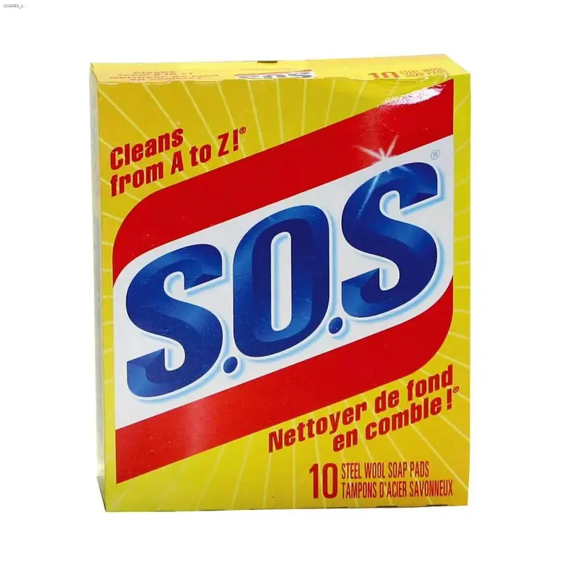 S.O.S Steel Wool Soap Pads – Pre-Soaped Scouring Discs for Tough Cleaning – 1346