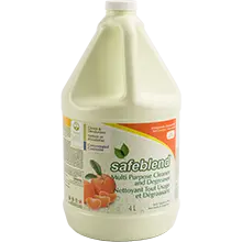 Safeblend Tangerine Oil Multi-Surface Cleaner – 1 L Bottles (Case of 4, SAFCCTOG04)