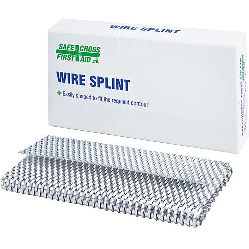 Safecross Aluminum Mesh Wire Splint – 4″ × 12″ (9.8 × 30.5 cm), Individual Unit (02027)