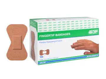 Safecross Heavy-Duty Elastic Fingertip Bandages – Large Size, 100 per Box, SKU 03455