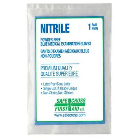 Safecross Powder-Free Nitrile Gloves – Large Size, Latex-Free Protection