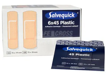 Safecross Salvequick Plastic Bandage Refills – 6 Packs of 45 (03462)