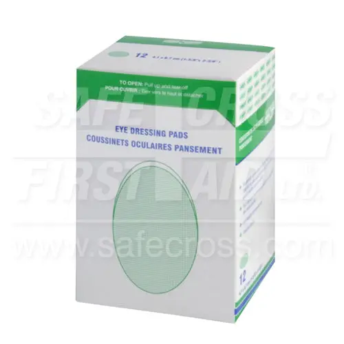 Safecross Sterile Eye Dressing Pads – 12 per Box (04270)