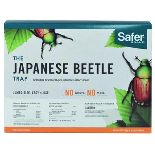 Safer Non-Toxic Japanese Beetle Trap for Gardens (Pack of 4)
