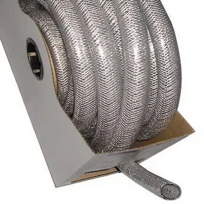 SAMAR Clear Braided PVC Hose (1″ ID x 50′) – 3 Rolls