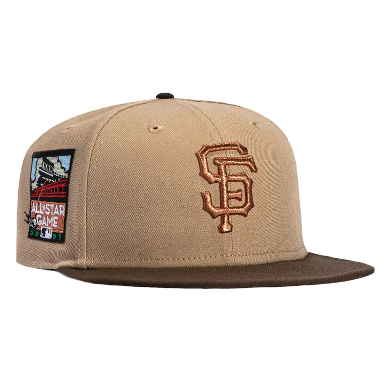 San Francisco Giants 2007 All-Star Game New Era 59Fifty Tan Brown Hat