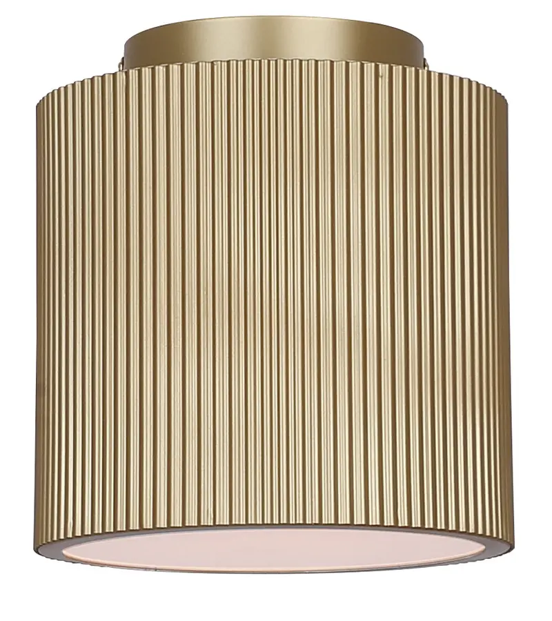 SCARLETT 8-Inch Gold Semi-Flush Mount – Compact Metallic Fixture, Canarm ISF1208A01PGD
