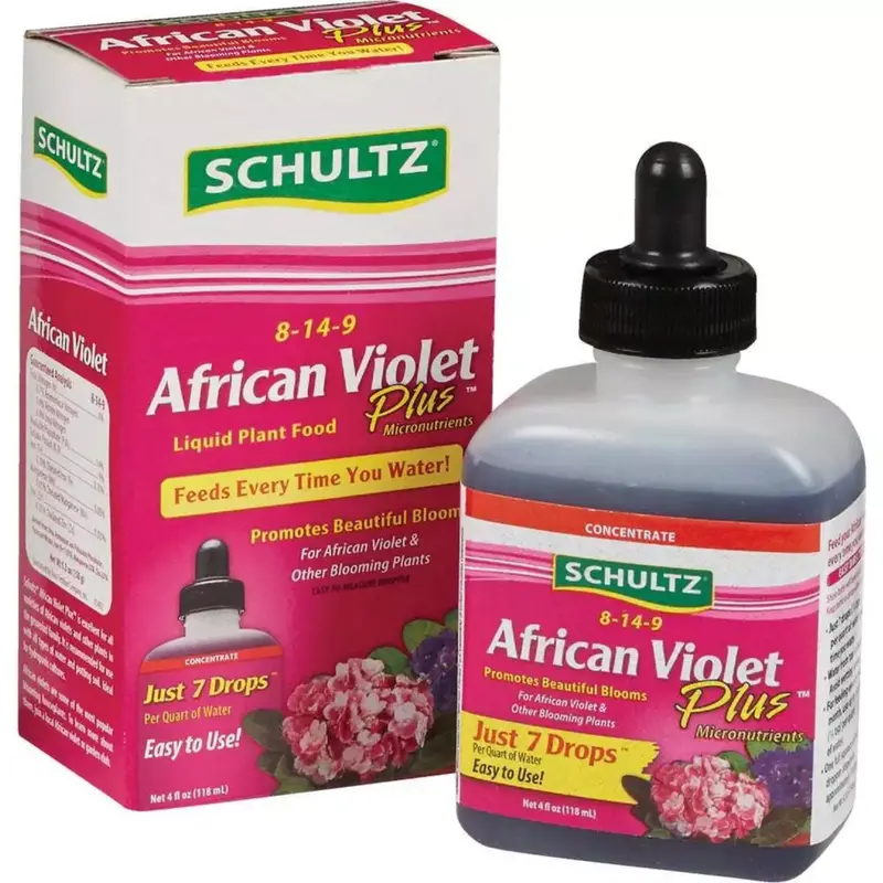 Schultz African Violet Liquid Plant Food – 4 oz Bottle, 8-14-9 NPK, SPF44900